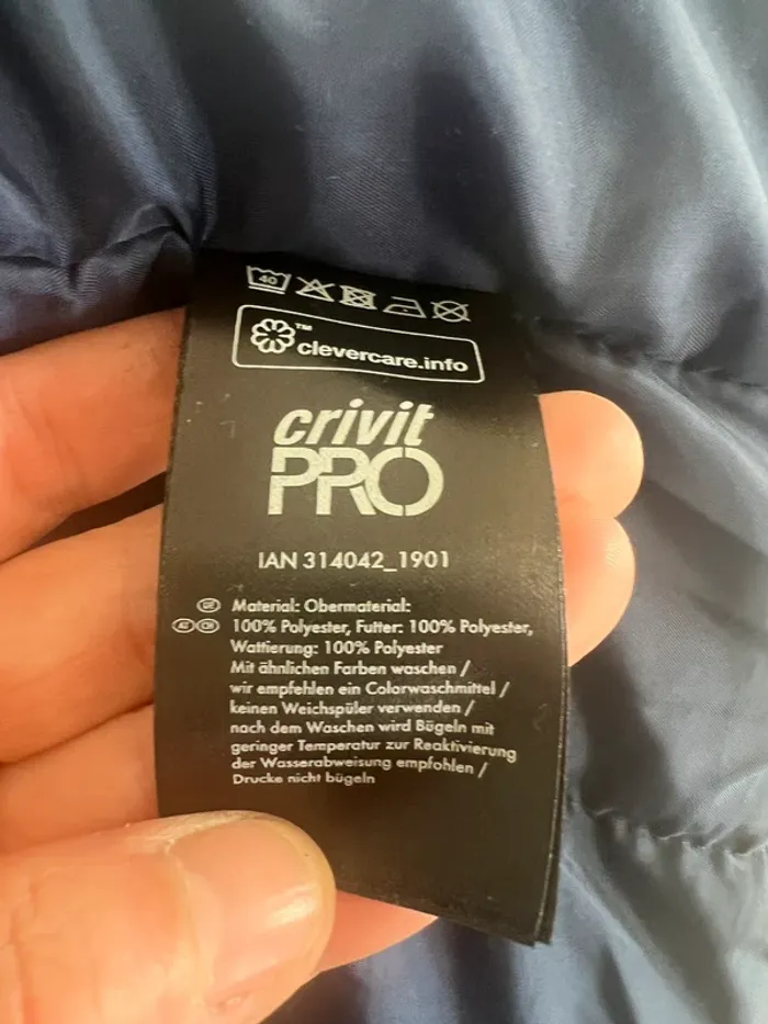 Imperméable de ski crivit pro bleu et grise - photo numéro 11