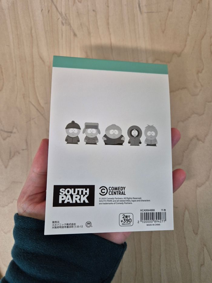 Bloc memo Grand format South Park - photo numéro 2