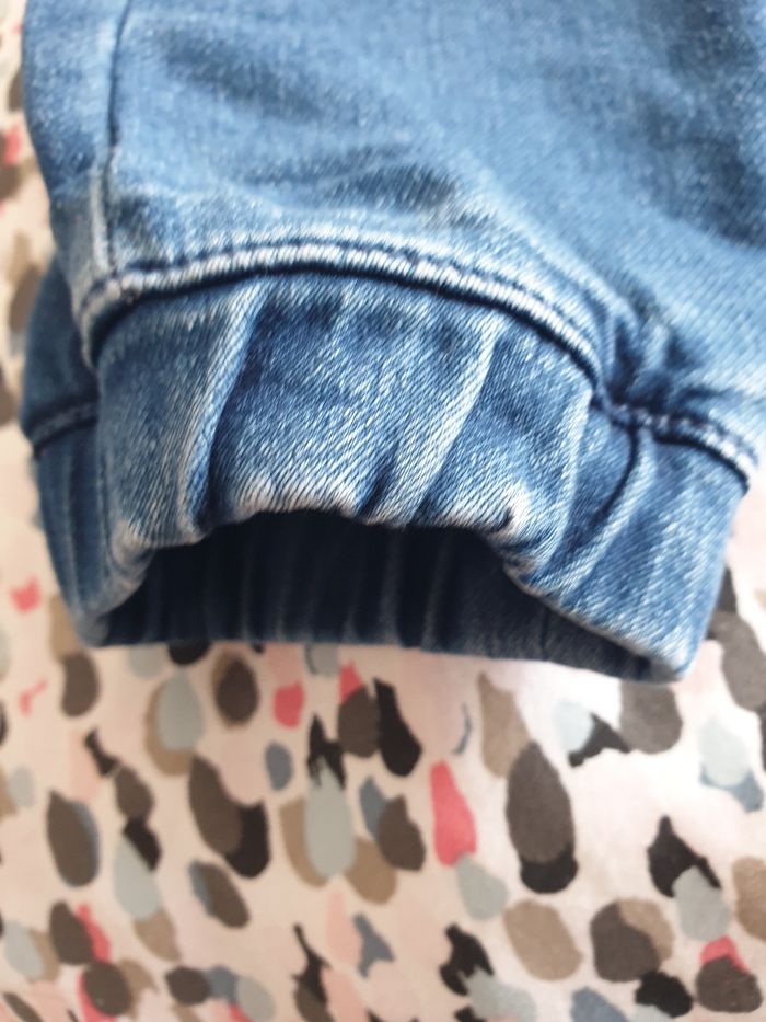 Jeans épais souple taille élastique tex 4 ans - photo numéro 4