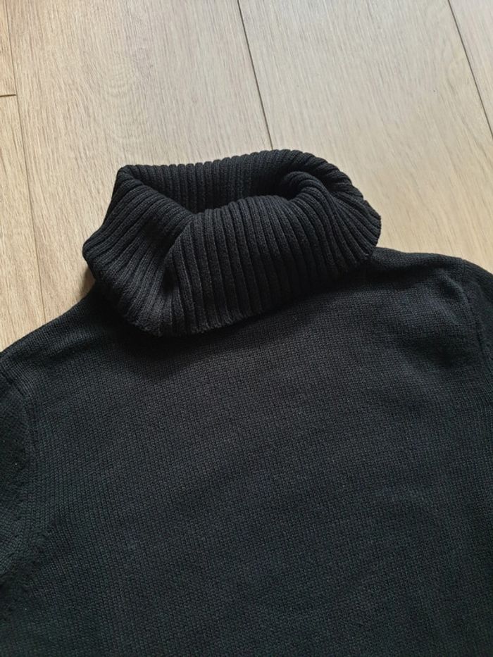 Pull noir col roulé - photo numéro 2