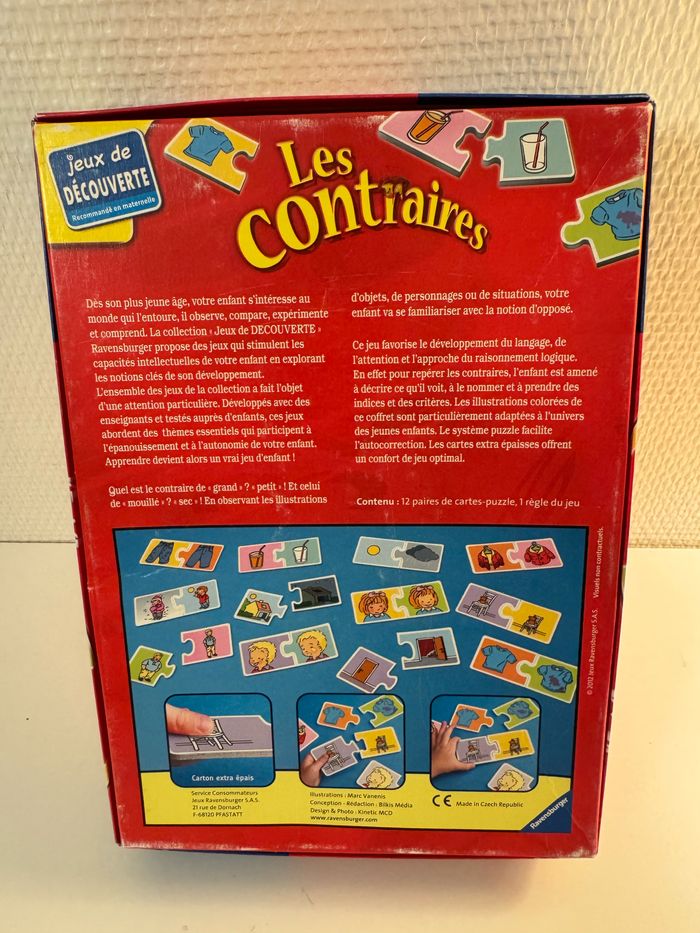 Jeu puzzles « les contraires » de Ravensburger - photo numéro 2