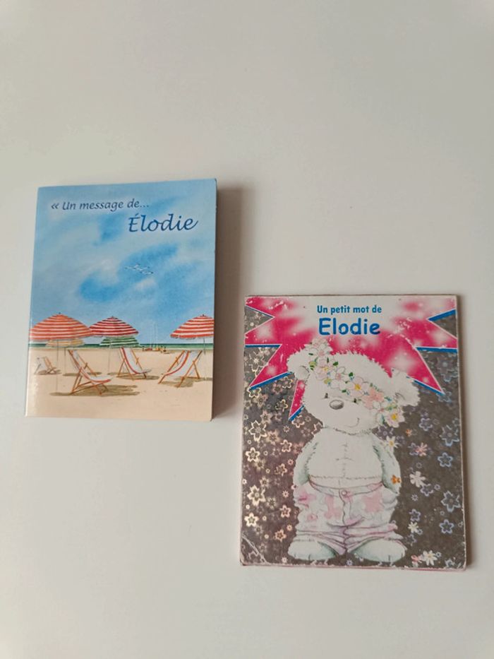 Carnet personnalisé Elodie idée cadeau anniversaire