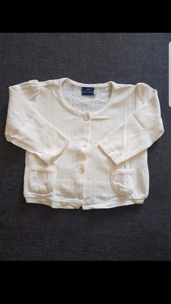 Gilet fin fille 12 mois