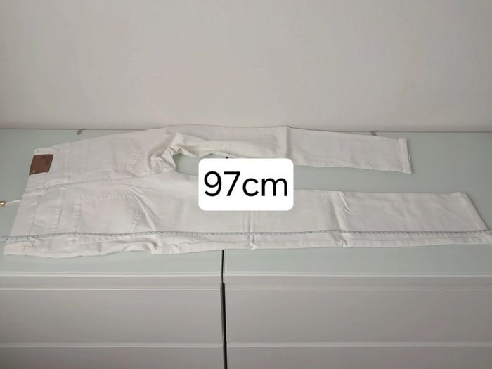 Md'M jean blanc été taille haute T.36/38 neuf - photo numéro 16