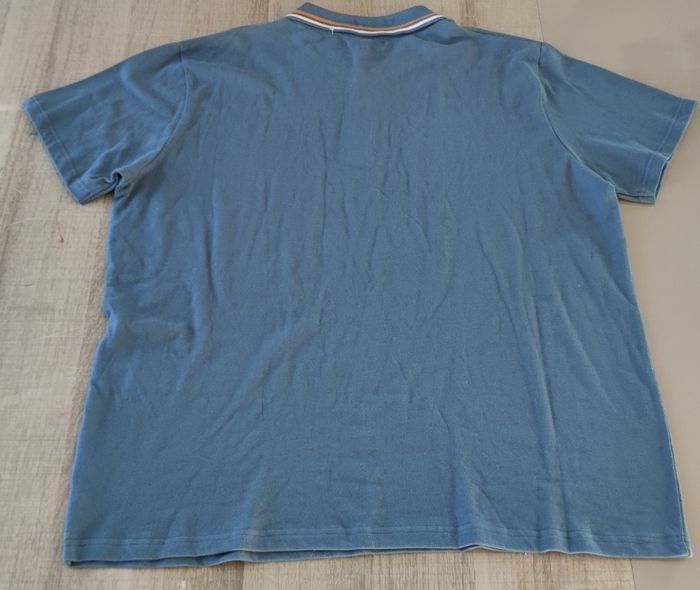 Polo à manche courte pour homme marque  U collection taille XXXL|3XL couleur bleu - photo numéro 4