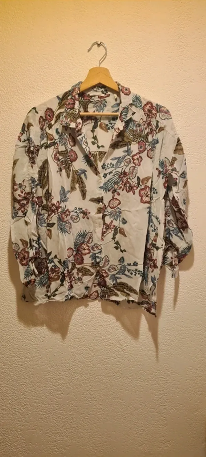 Chemise à motifs fleurs IKKS