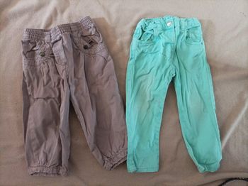 Lot de 2 pantalons 18 mois