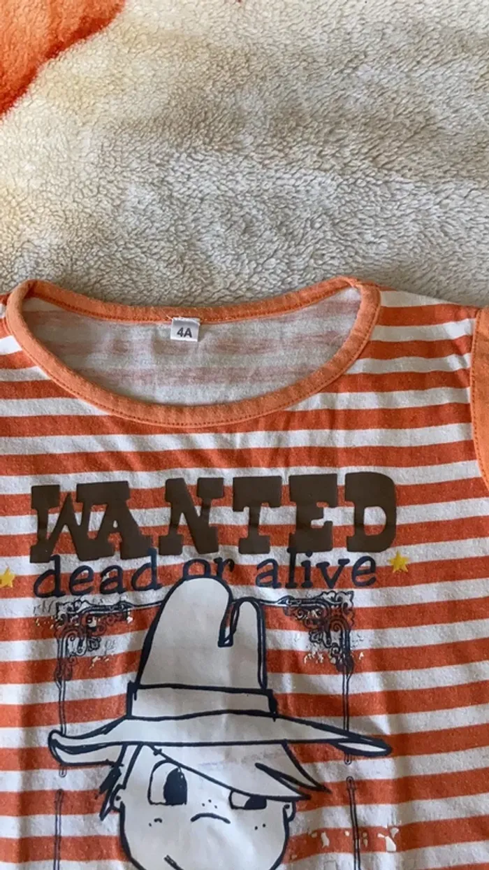 Marcel marinière orange 4 ans - photo numéro 3