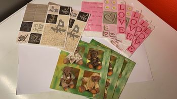 Lot de 35 serviettes décoratives, collage de serviettes