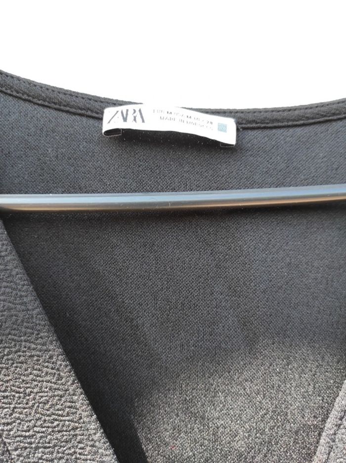 Robe noir Zara avec ceinture amovible - photo numéro 4