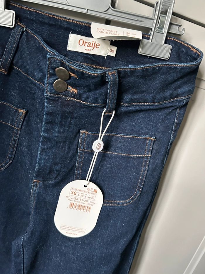 Pantalon jean large oraije - photo numéro 2