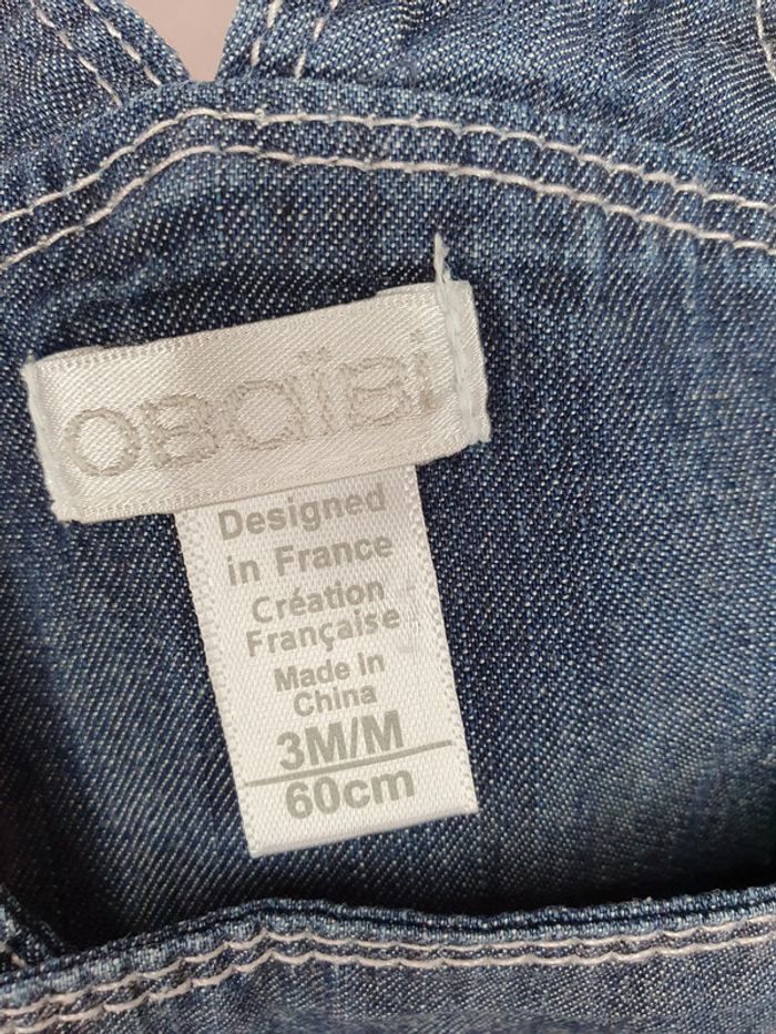 Robe en Jean 3 mois Obaibi - Okaidi - photo numéro 3