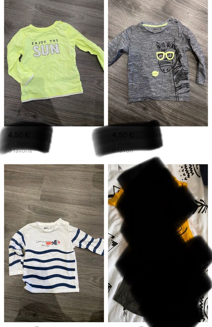 Lot 13 tshirts 24 mois - photo numéro 3