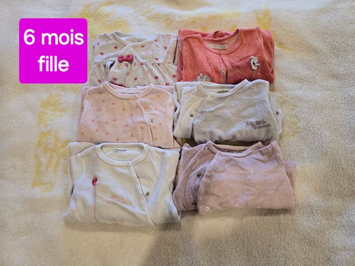 Lit grenouillères fille 6mois