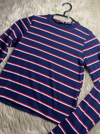 Sous pull court marine rayé rouge et blanc LH Taille XS / 34