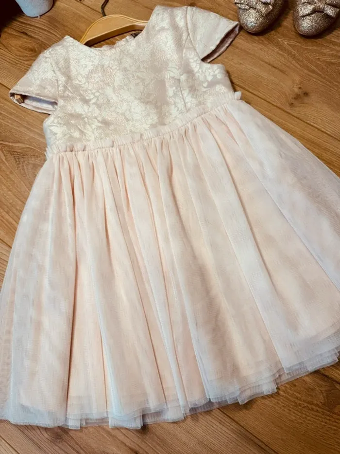 Taille 4 ans Robe créateur fille TAO rose * tulle * 🩷 - photo numéro 4