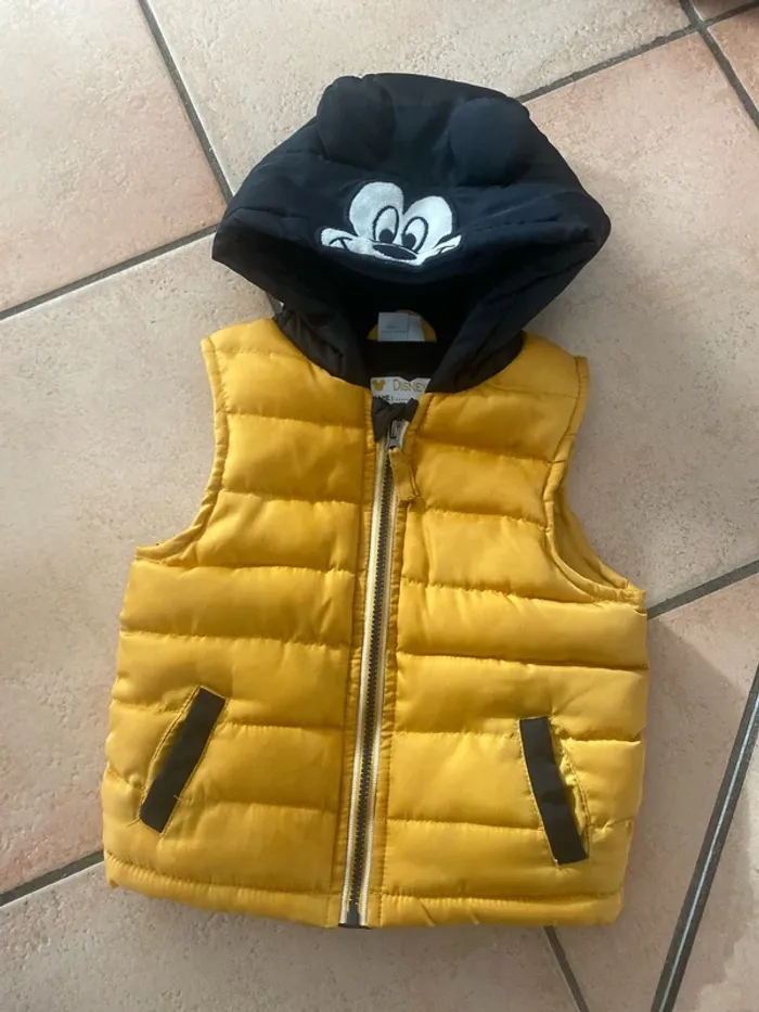 Doudoune sans manche hiver polaire bébé 9 mois manteau veste - photo numéro 2