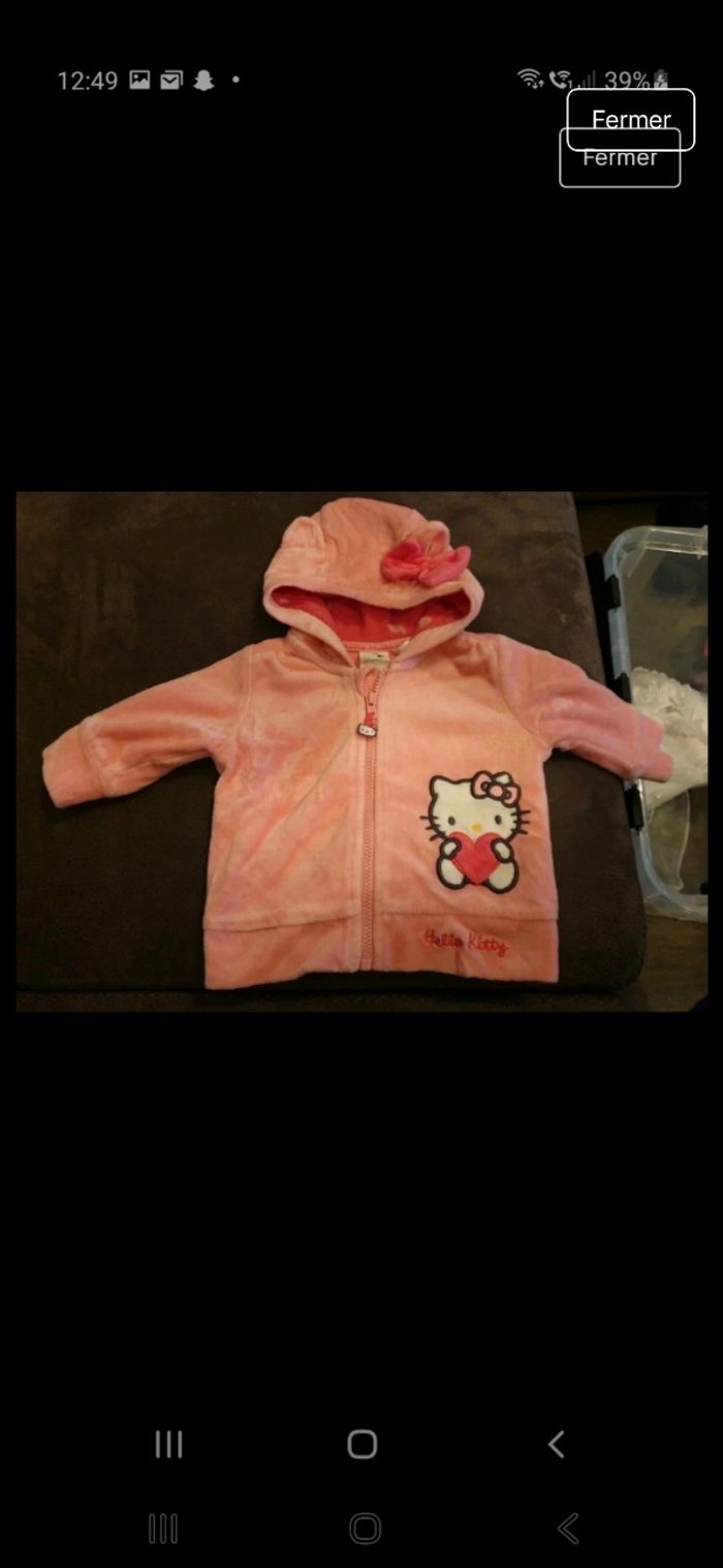 Veste hello kitty 3mois