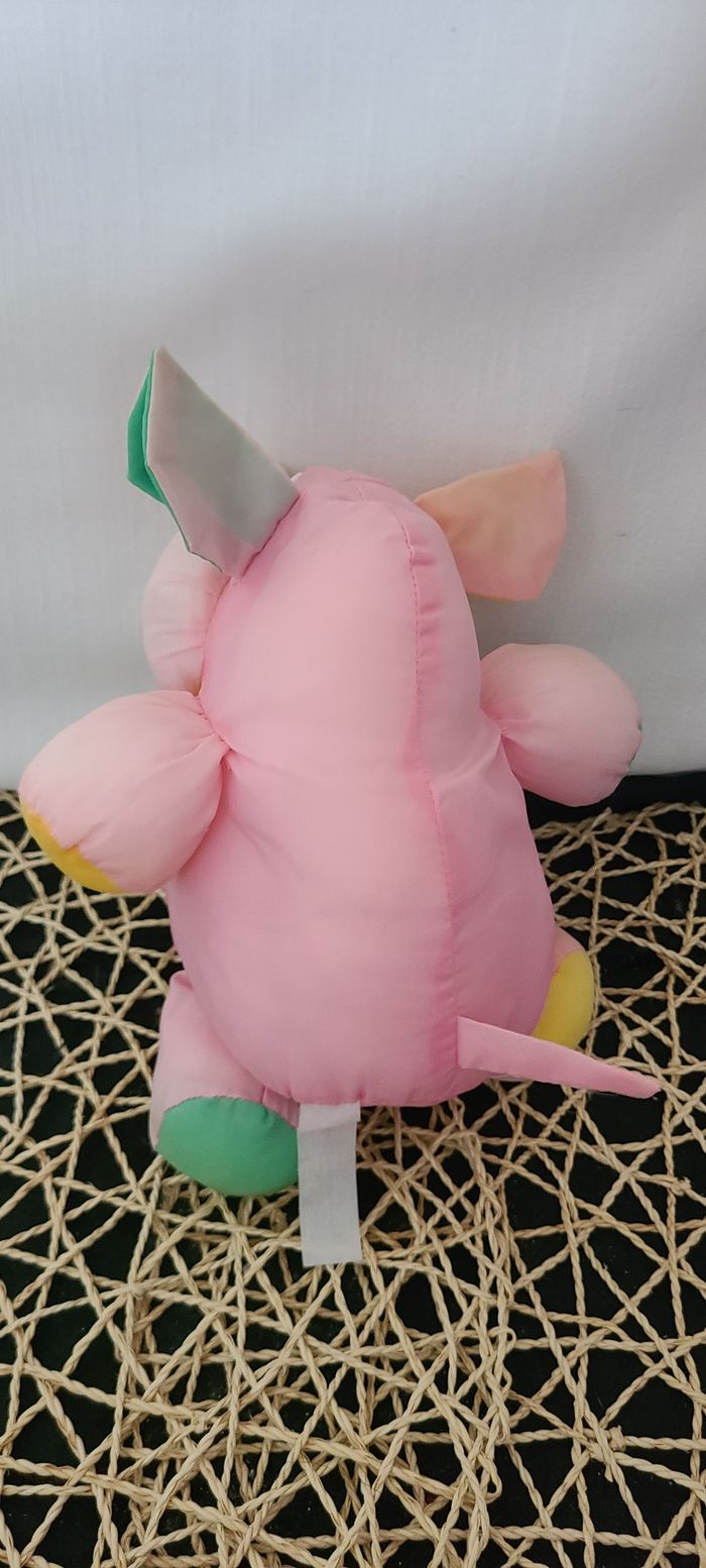 Doudou Peluche Vintage Style PUFFALUMP souris - photo numéro 5