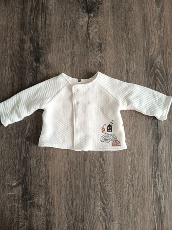 Gilet réversible  1 mois