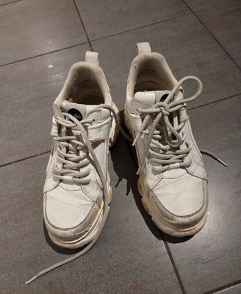 Basket a plateforme buffalo blanche