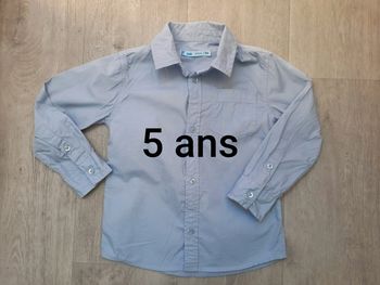 Chemise bleue garçon