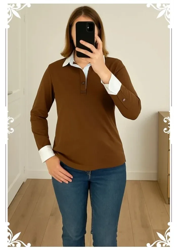 Polo marron Bilbao Original – Taille XL