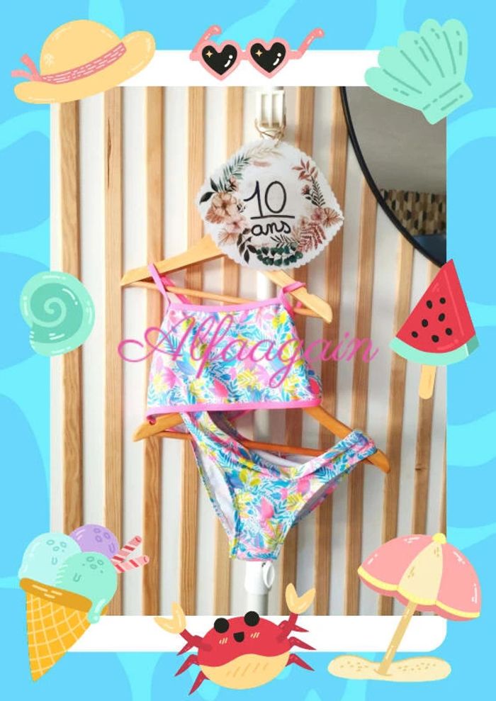 Maillot de bain neuf 10ans tissaia