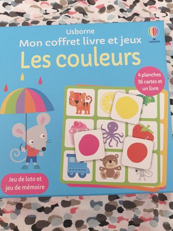 Mon coffret livre et jeux les couleurs de usborne