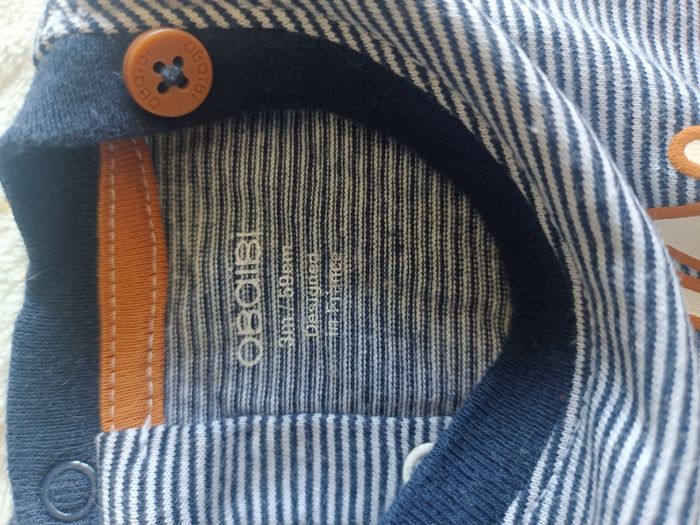 T-shirt rayé singe - photo numéro 3