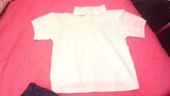 Polo blanc T7/8A manche courte neuf