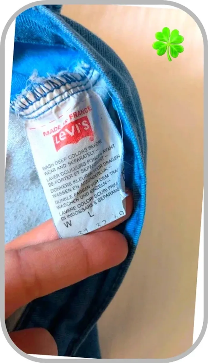 Jeans Levi's Vintage femme 40 Made in France - photo numéro 6