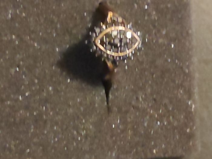 Bague diamants noirs