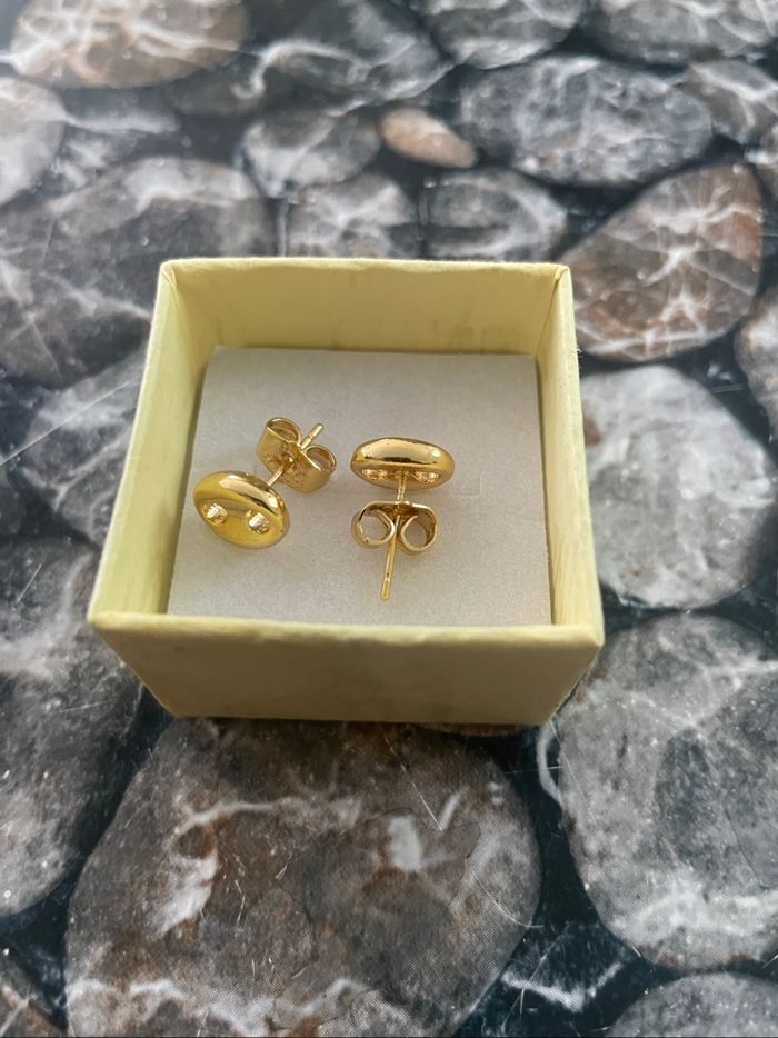 Boucles d’oreilles grain de café - photo numéro 3