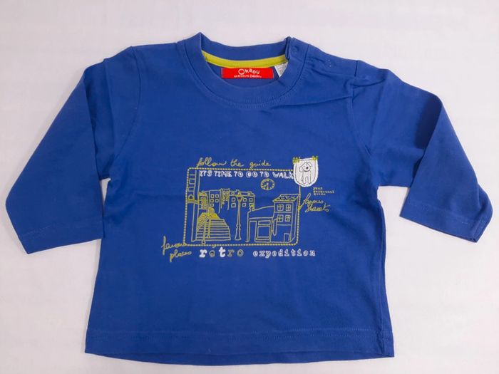Tee shirt manches longues okaou, 9 mois