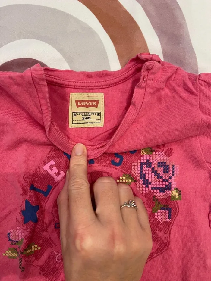 T-shirt manches longues bébé fille - Levi's - 24 mois - photo numéro 2