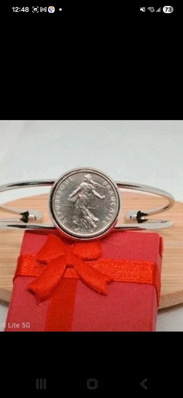 Bracelet vintage bijou pièce F - photo numéro 4