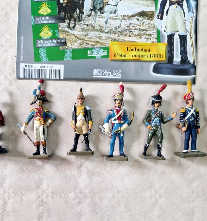 Lot de 17 figurines en plomb  , soldat de plomb de la grande armée de Napoléon - photo numéro 9