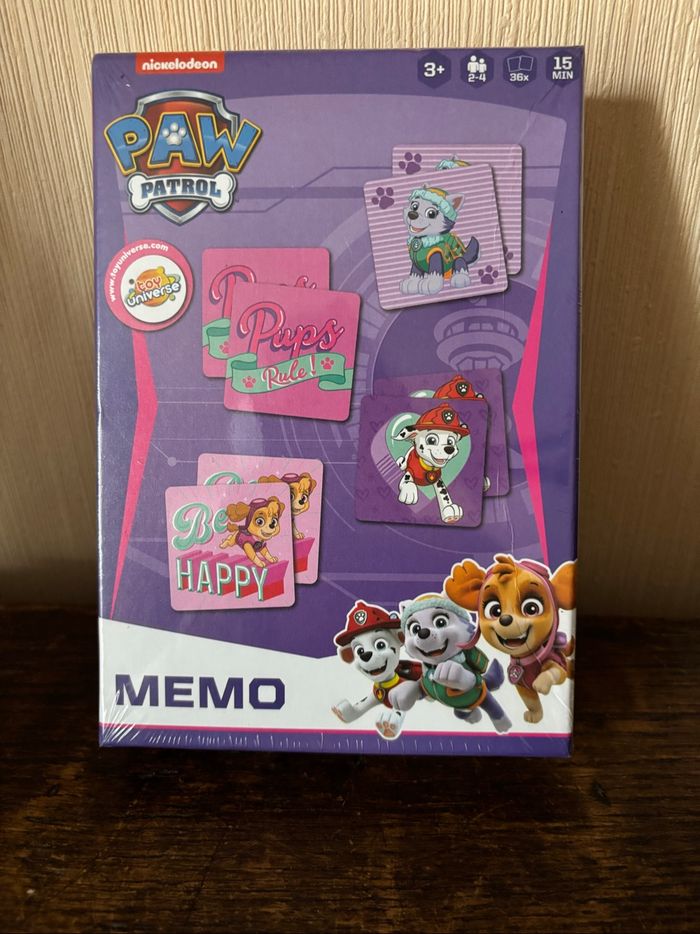 Lot Paw Patrol « Pat Patrouille » : puzzle 3D Chase et jeu de Mémo - photo numéro 2