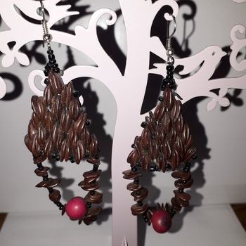 Boucles d'oreille artisanat costaricain