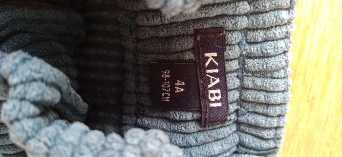 Short velours côtelé bleu 4 ans - photo numéro 3