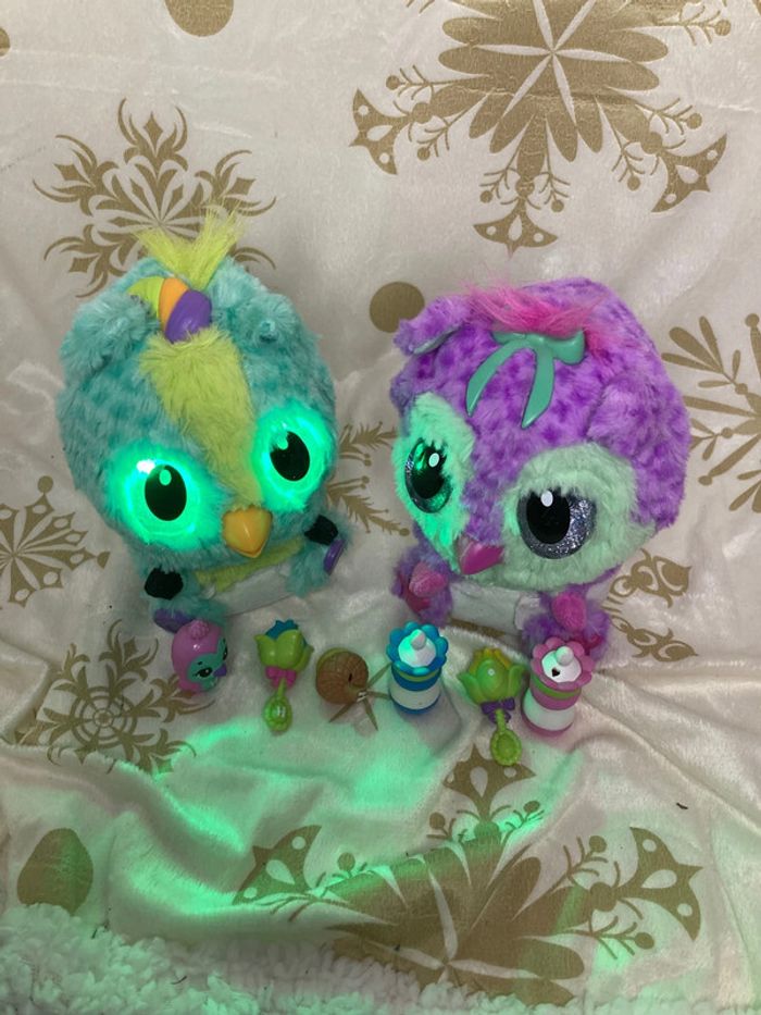 Lot de deux Hatchimals et leurs accessoires
