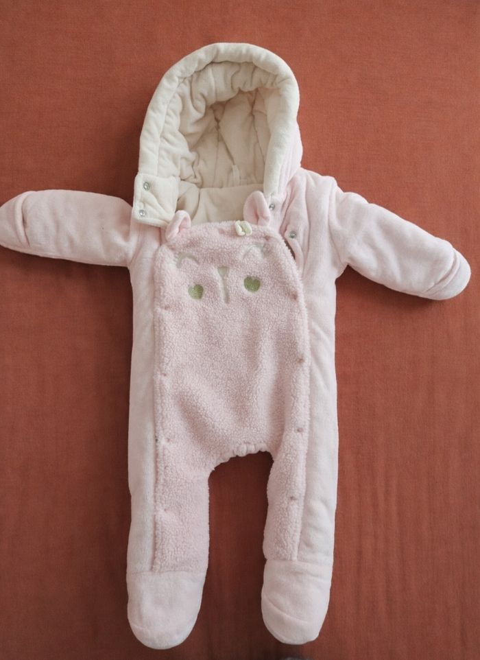 🌸 Combinaison pilote bébé rose