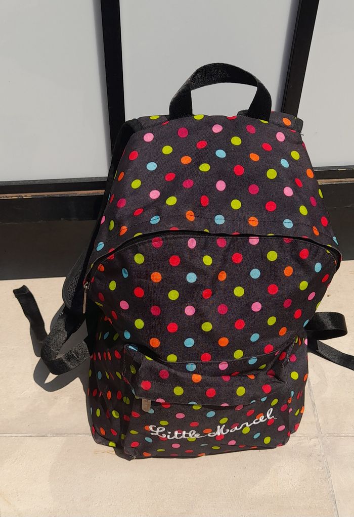 🎒 Sac à dos Little Marcel – Pois multicolores - photo numéro 3