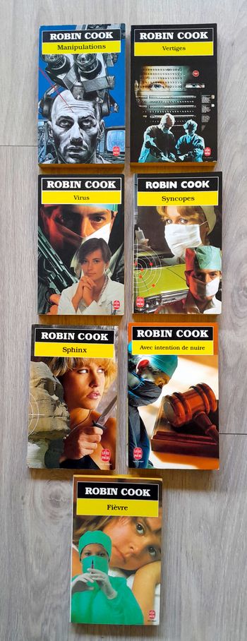 7 romans format poche Robin Cook