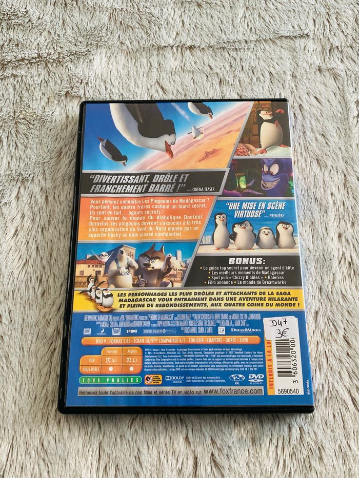 DVD Neuf Les Pingouins de Madagascar - photo numéro 2