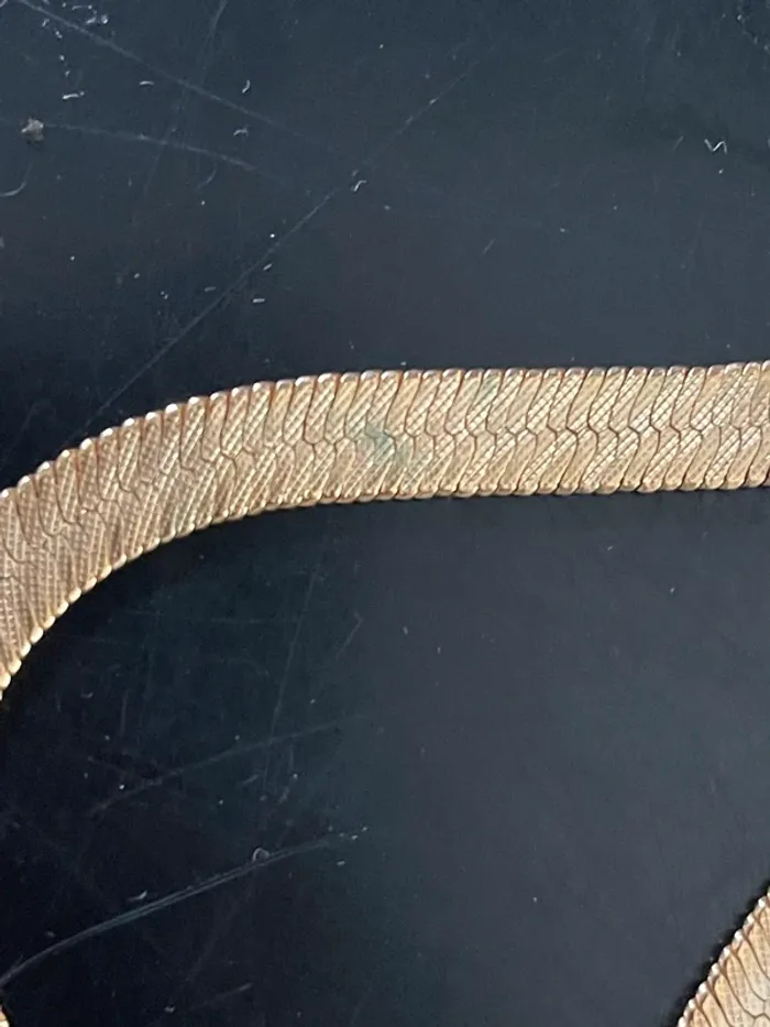 Ensemble collier et bracelet doré - photo numéro 3