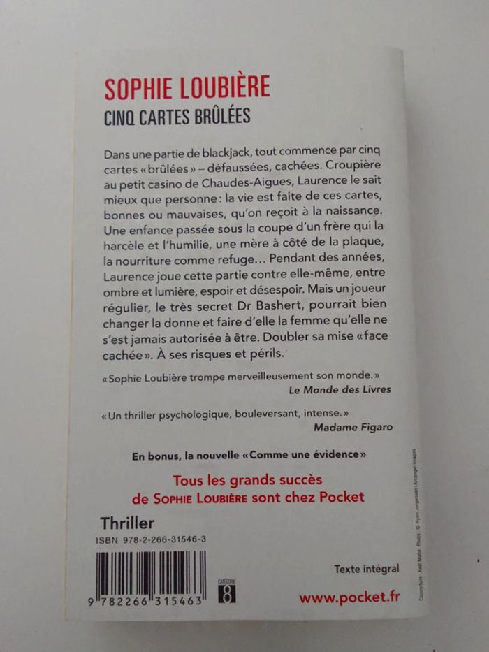 Sophie Loubière - Cinq cartes brûlées - photo numéro 2