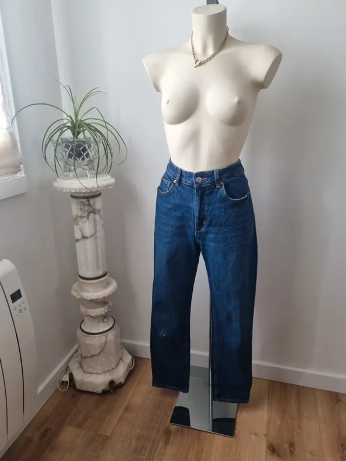 Jeans brut taille haute H&M - photo numéro 9