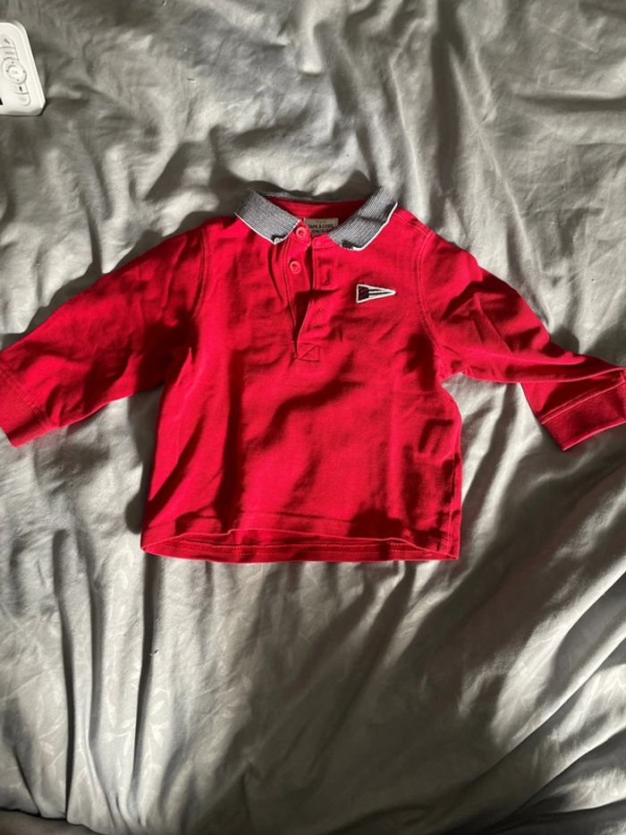 Polo manche longue 12 mois